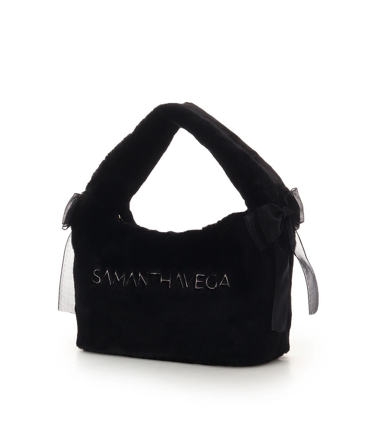 Samantha Vega「シフォンリボンファーワンハンドルバッグ」|ハンドバッグ|
