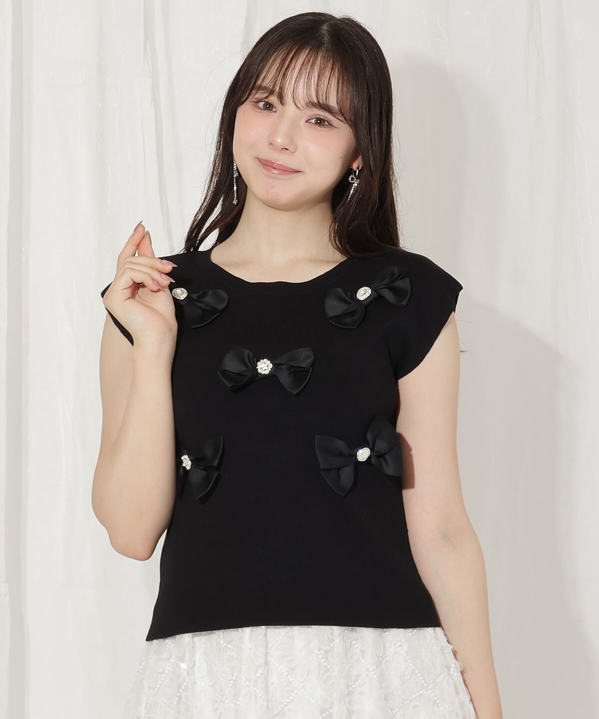 WILLSELECTION「ランダムサテンリボンプルオーバー」|Tシャツ・カットソー|