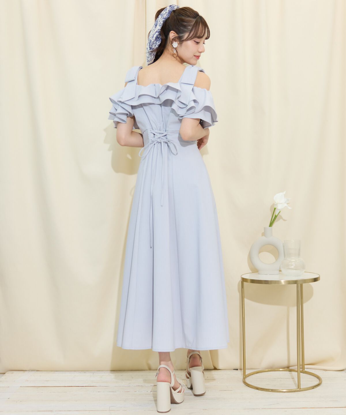 WILLSELECTION「ショルダーリボンラッフルワンピース」|ワンピース|