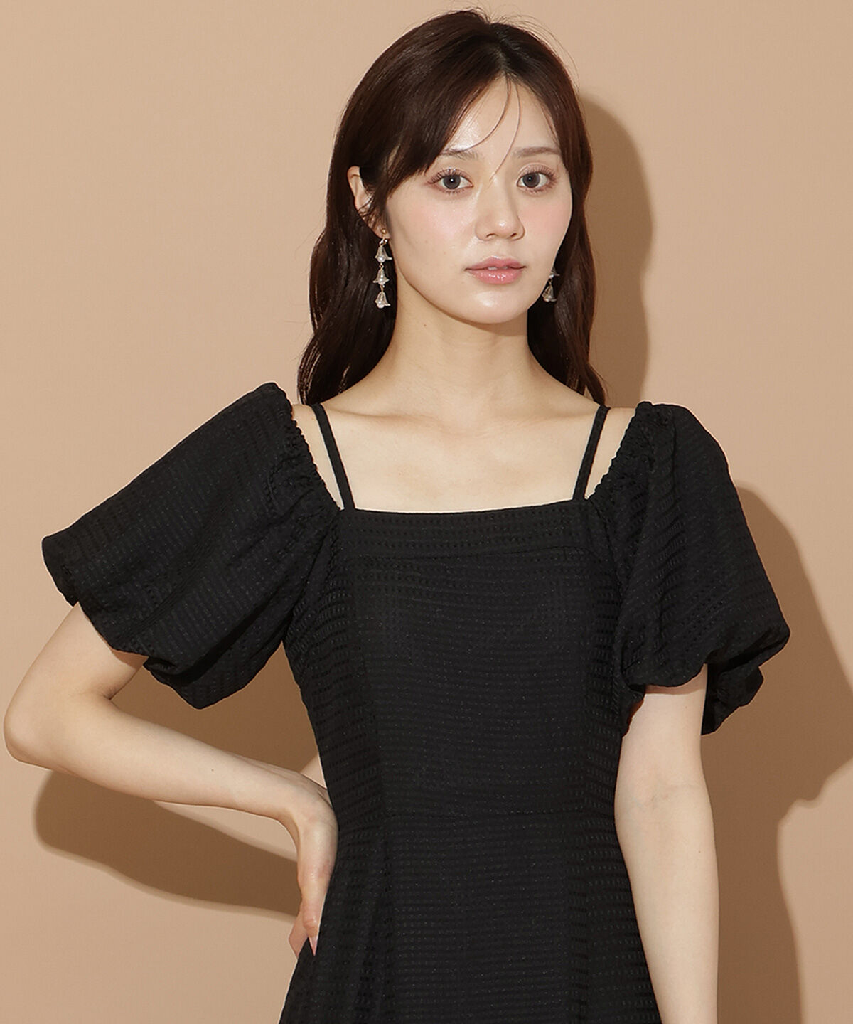 WILLSELECTION「バルーンスリーブティアードワンピース」|ワンピース|