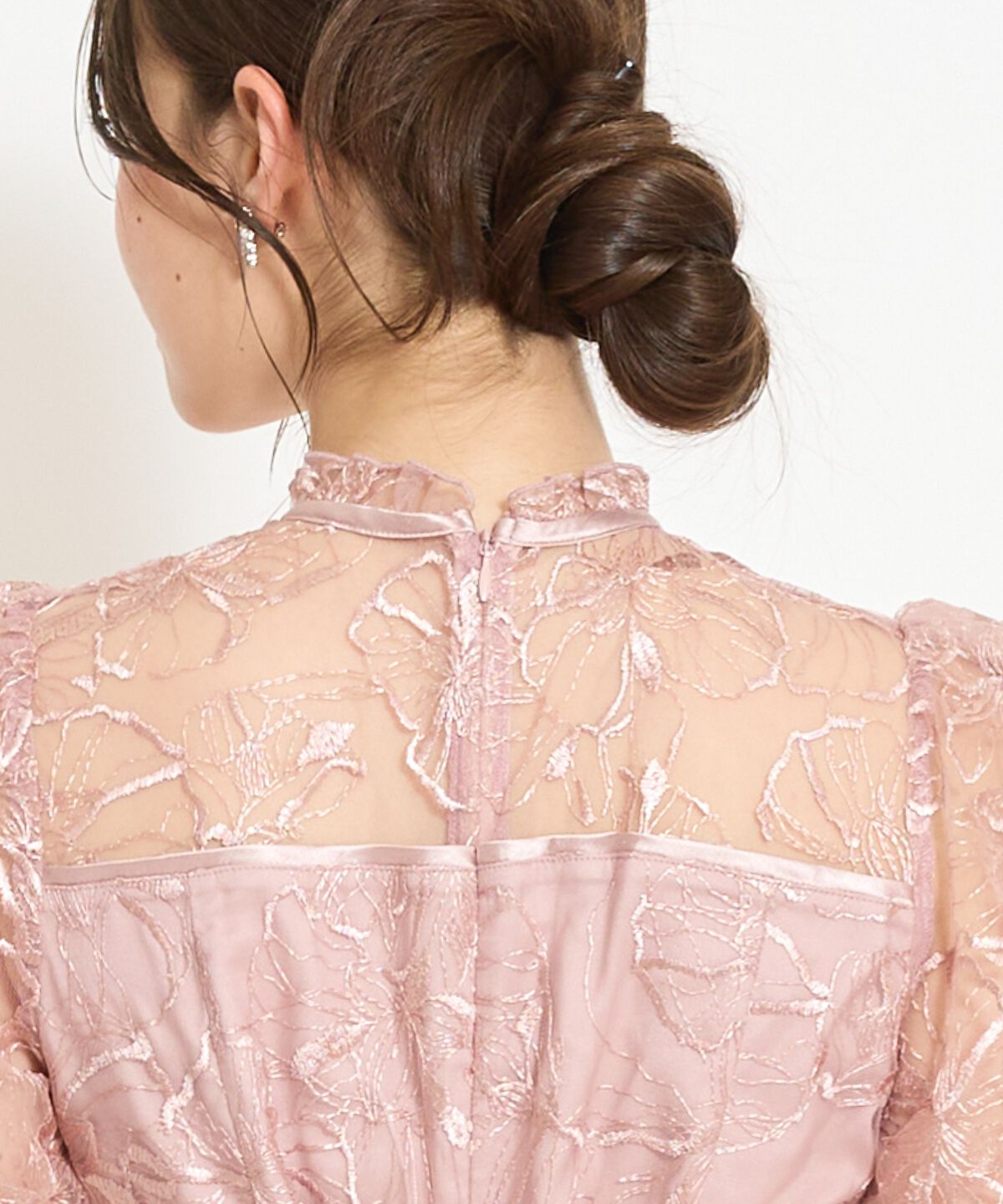 WILLSELECTION「パイピングライン刺繍ワンピース」|ドレス|