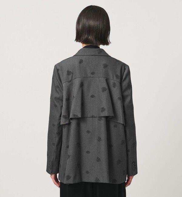 UNITED ARROWS「フラワー ジャガード バックフレア ジャケット」|テーラードジャケット|