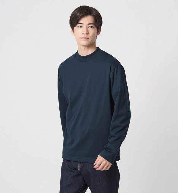 UNITED ARROWS green label relaxing「【WEB限定】JUST fit デイリーモック 長袖 Tシャツ -吸水速乾・抗菌-」|Tシャツ・カットソー|