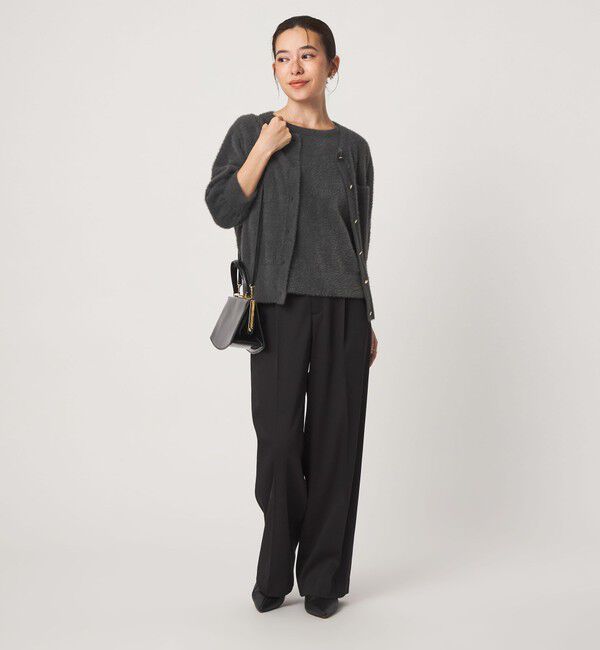 UNITED ARROWS green label relaxing「フラッフフェザー ハーフスリーブ ニット カーディガン」|カーディガン|