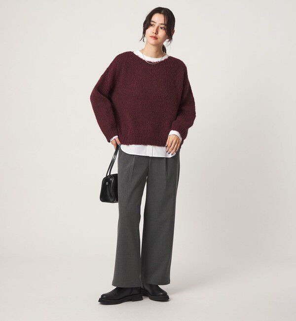 UNITED ARROWS green label relaxing「［size SHORT/TALLあり］オルマイ ウラキモウ ワイド パンツ ストレッチ 帯電防止」|その他|