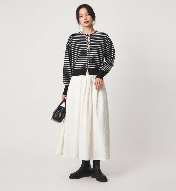 UNITED ARROWS green label relaxing「フェイクパール ボタン カーディガン ウォッシャブル」|カーディガン|