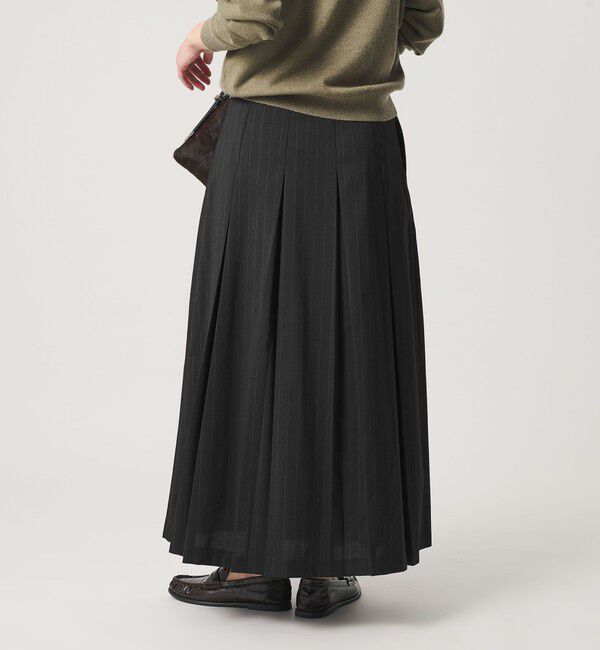 BEAUTY&YOUTH UNITED ARROWS「ソリッド＆ストライプ ワイドプリーツスカート」|スカート|