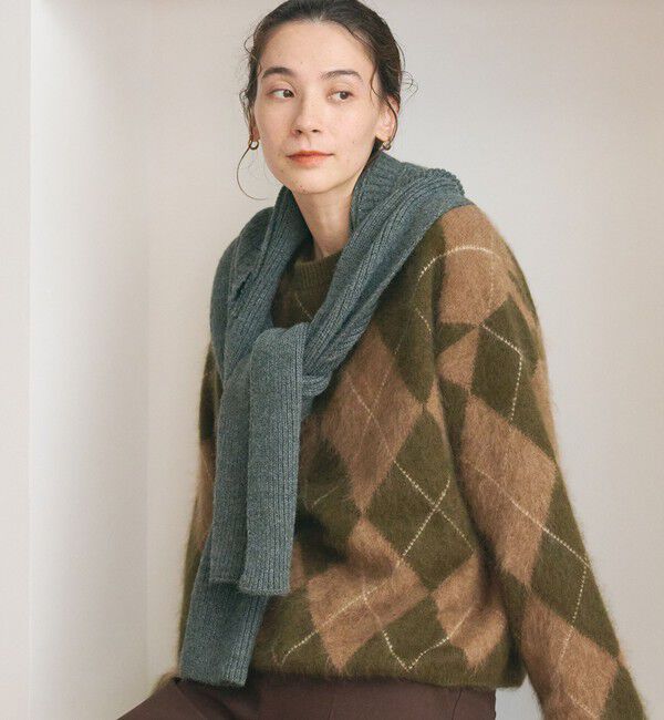 BEAUTY&YOUTH UNITED ARROWS「ニット フード マフラー」|マフラー|MD.GRAY