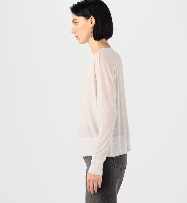GALERIE VIE「ガーゼフライスジャージー ボートネックプルオーバー」|Tシャツ・カットソー|