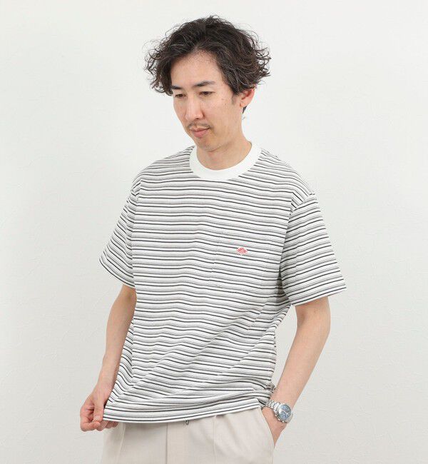 NOLLEY'S goodman「【DANTON/ダントン】POCKET T-SHIRT STRIPE 26SS（DT-C0198 TCB STRIPE）」|Tシャツ・カットソー|