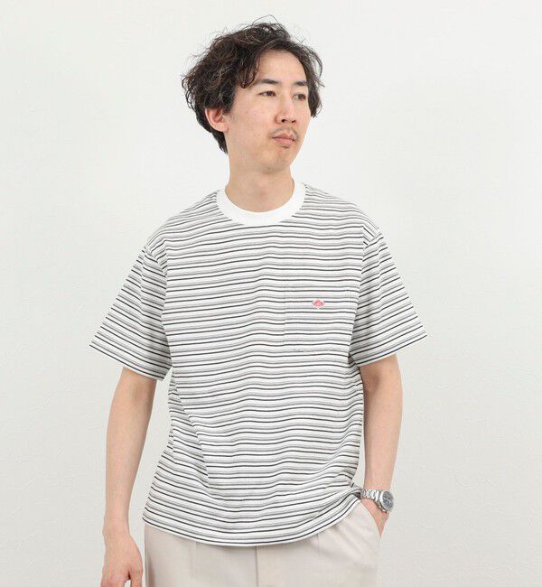 NOLLEY'S goodman「【DANTON/ダントン】POCKET T-SHIRT STRIPE 26SS（DT-C0198 TCB STRIPE）」|Tシャツ・カットソー|