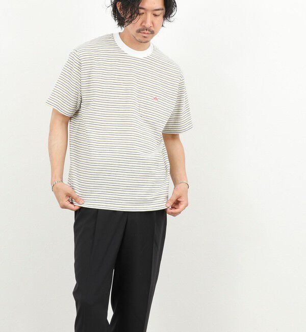 NOLLEY'S goodman「【DANTON/ダントン】POCKET T-SHIRT STRIPE 26SS（DT-C0198 TCB STRIPE）」|Tシャツ・カットソー|