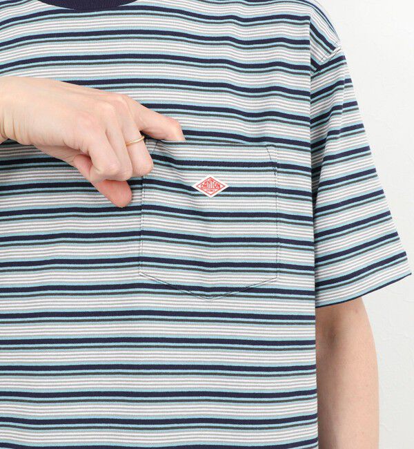 NOLLEY'S goodman「【DANTON/ダントン】POCKET T-SHIRT STRIPE 26SS（DT-C0198 TCB STRIPE）」|Tシャツ・カットソー|