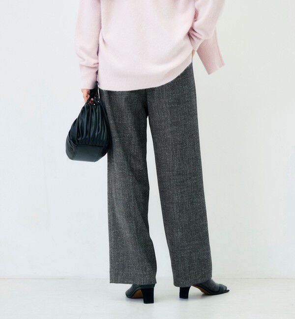 NOLLEY'S「《ストレッチ》ウォッシャブルネップツイードワイドパンツ」|その他|
