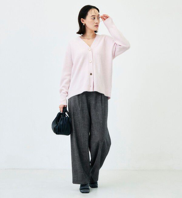 NOLLEY'S「《ストレッチ》ウォッシャブルネップツイードワイドパンツ」|その他|