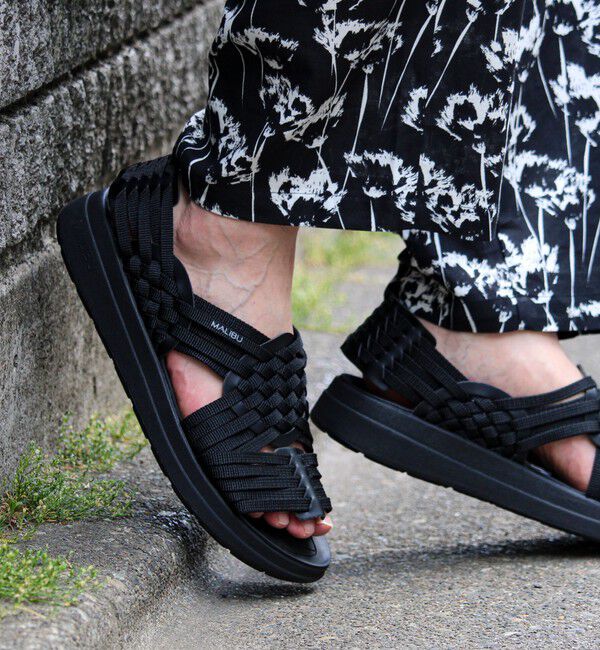 GLOSTER「【MALIBU SANDALS/マリブサンダルズ】CANYON」|サンダル|ブラック