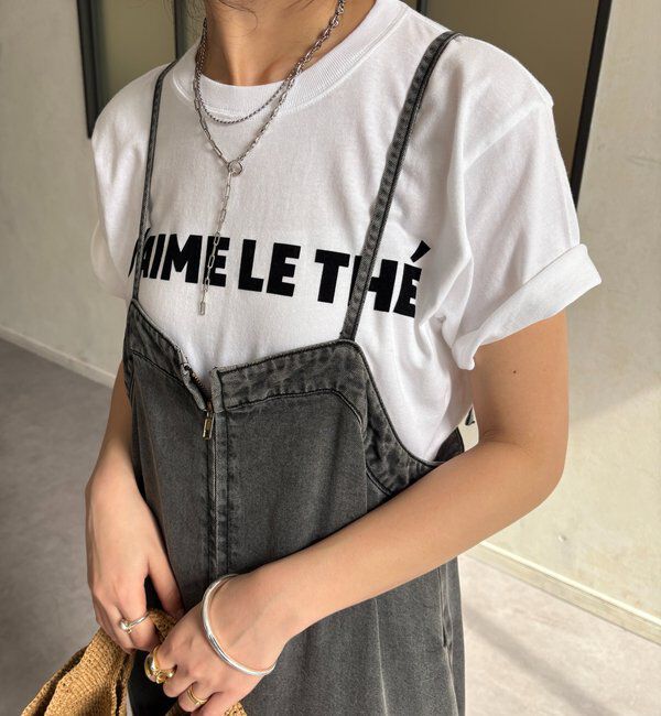  「JAIMELETHEフロッキーロゴTEE」|Tシャツ・カットソー|ホワイト