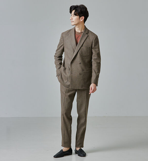 ABAHOUSE「【セットアップ対応】カシミヤ ブレンド ダブルジャケット」|その他|