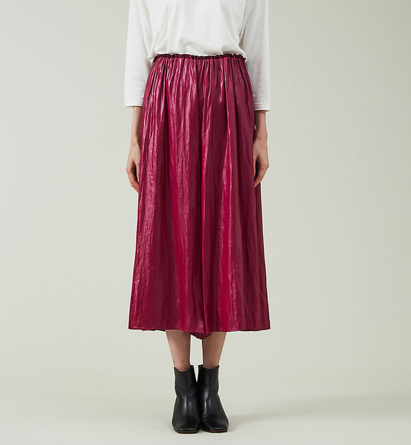 qualite「【セットアップ対応】グロッシーサテンドレープパンツ」|その他|