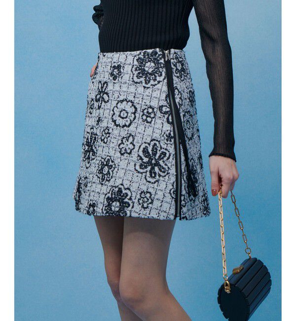 LOULOU WILLOUGHBY「【LOULOU WILLOUGHBY】MALHIA ツイードミニスカート」|スカート|