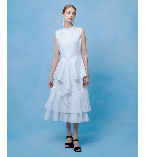 LOULOU WILLOUGHBY「【LOULOU WILLOUGHBY】レイヤードレープワンピース」|ワンピース|
