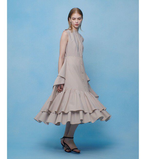LOULOU WILLOUGHBY「【LOULOU WILLOUGHBY】レイヤードレープワンピース」|ワンピース|