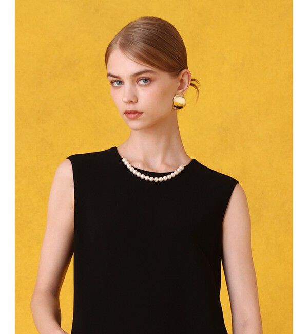 LOULOU WILLOUGHBY「２WAYパールネックレスノースリワンピース」|ワンピース|