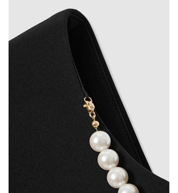 LOULOU WILLOUGHBY「２WAYパールネックレスノースリワンピース」|ワンピース|