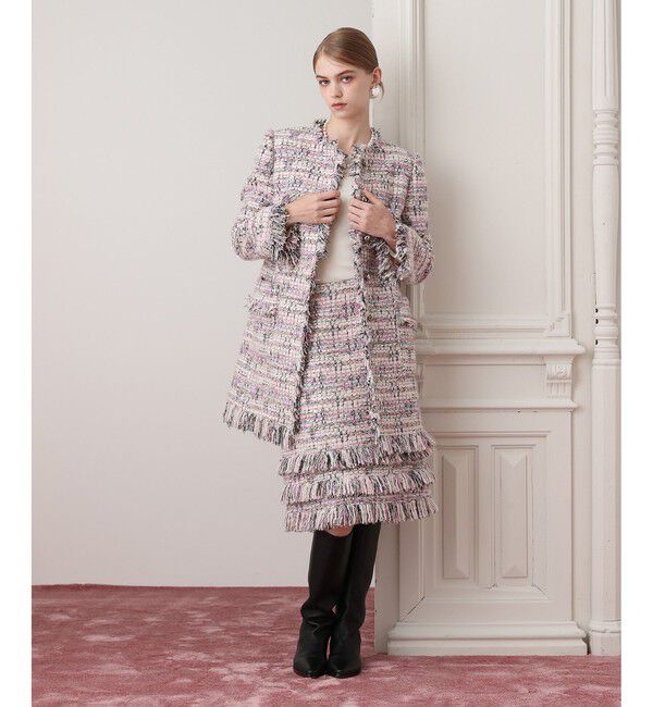 LOULOU WILLOUGHBY「MALHIA ファジーミドルコート」|ダッフルコート|