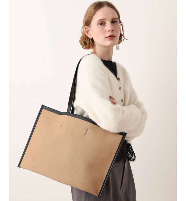 allureville「【ADVENE(アドヴェン)】THE TRENCH TOTE AIR トートバッグ」|ショルダー・メッセンジャー|キャメル