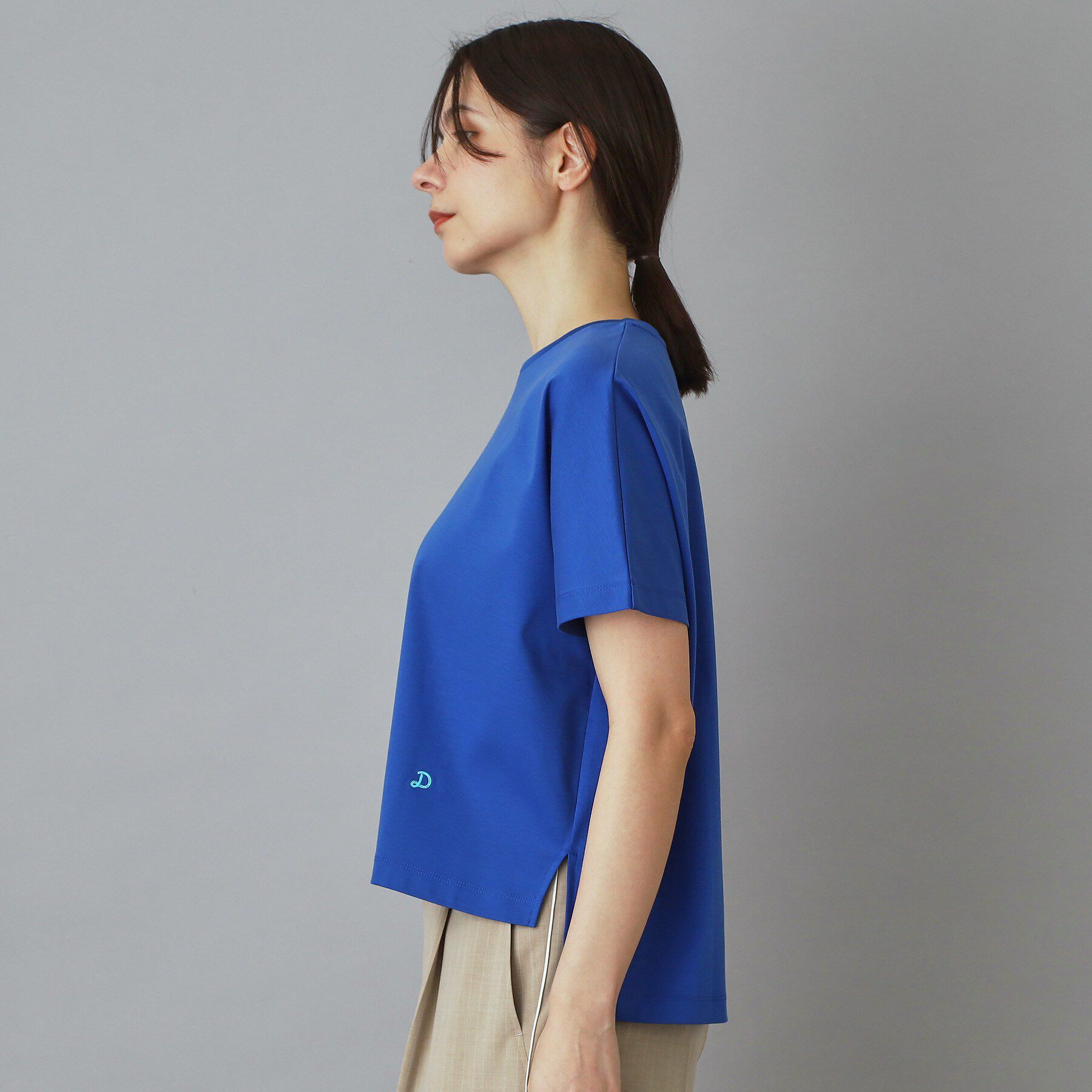 DRESSTERIOR「【接触冷感／抗菌防臭／消臭】アイスクリアコットンドルマンTシャツ」|Tシャツ・カットソー|