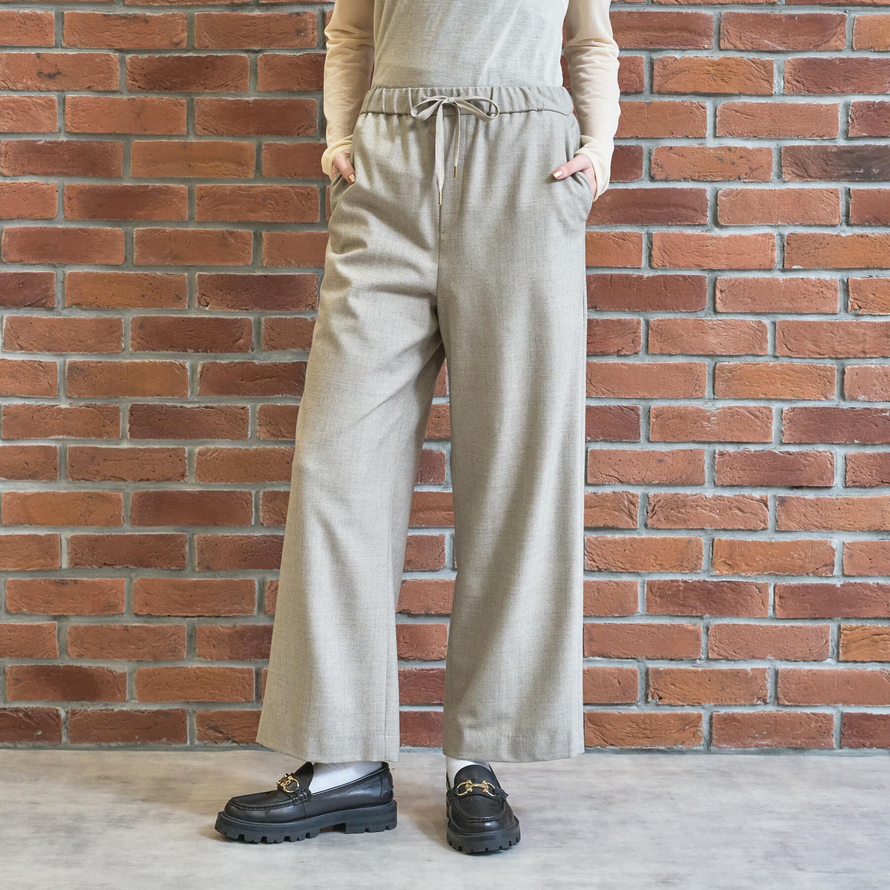 DRESSTERIOR「【マシンウォッシャブル】Super100&rsquo;sウール サキソニーイージーパンツ」|その他|