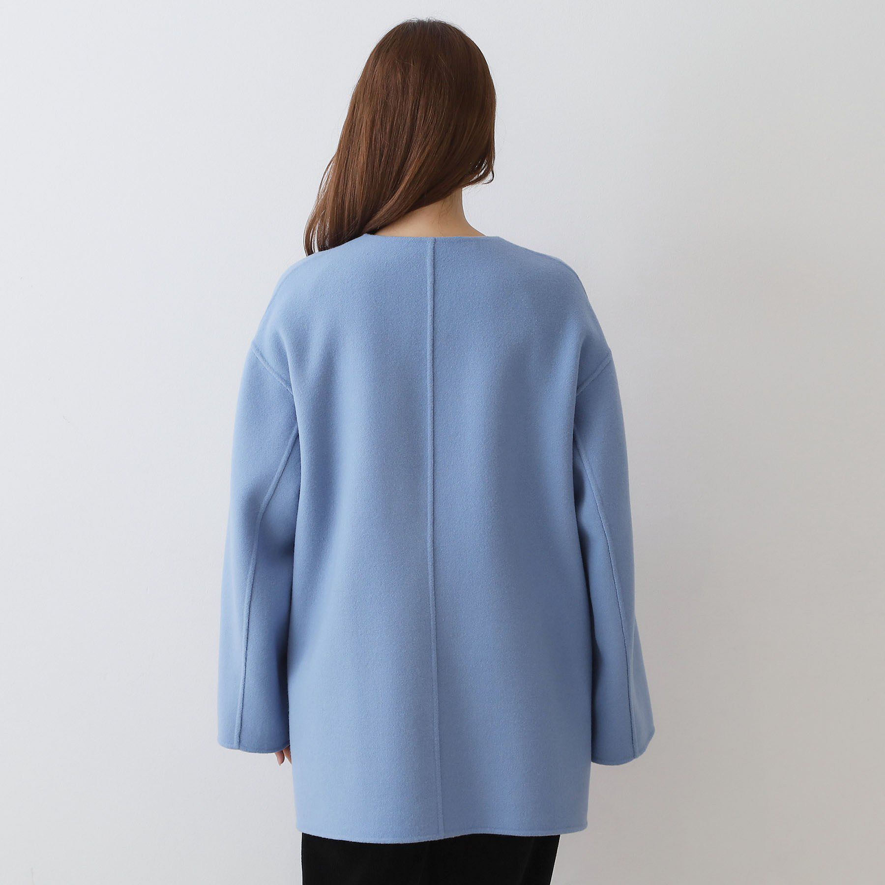 DRESSTERIOR「Super140sリバーシブルコート」|ノーカラーコート|