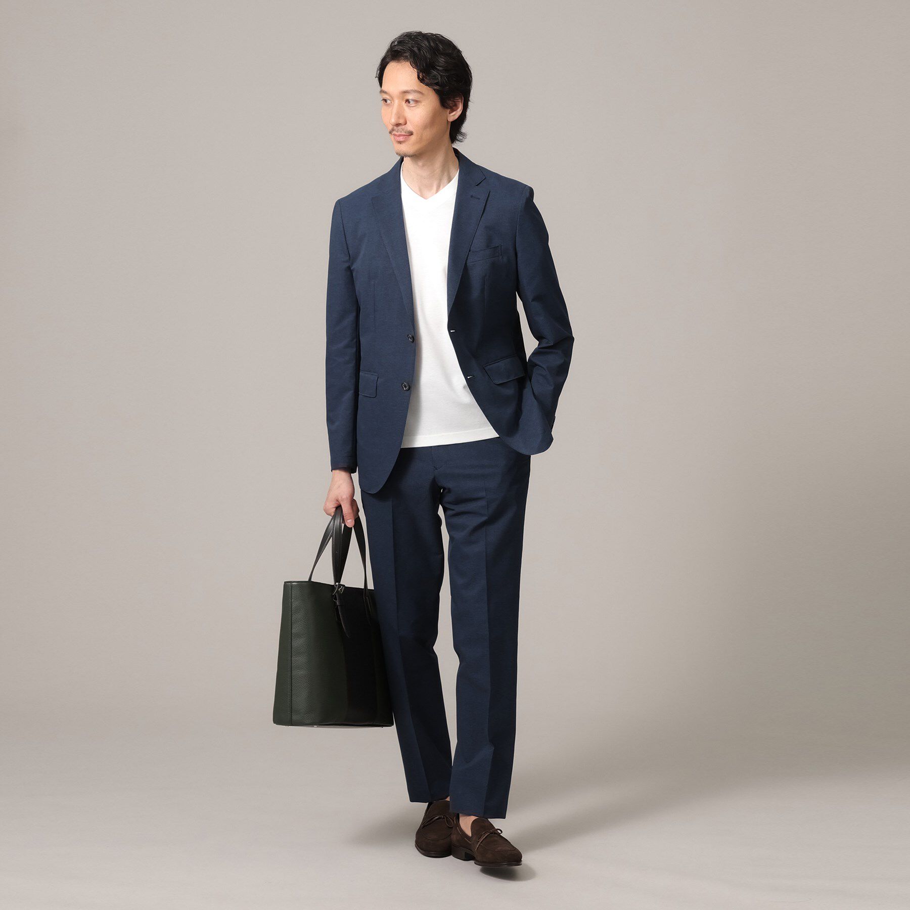 TAKEO KIKUCHI「【抗菌防臭】COOL DOTS（R）ドビープリント ジャケット」|テーラードジャケット|
