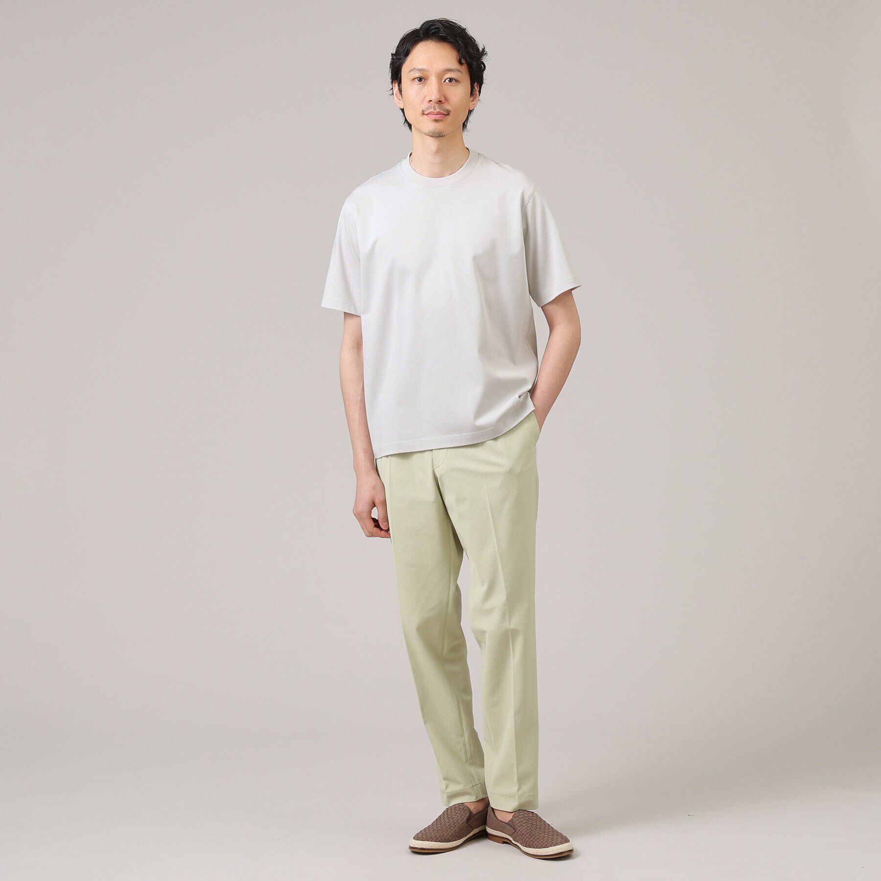 TAKEO KIKUCHI「【抗菌防臭】ジャケットインナー 半袖 カットソー」|Tシャツ・カットソー|