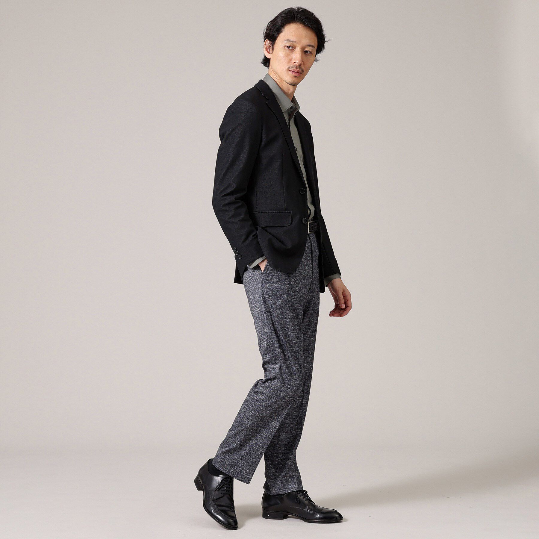 TAKEO KIKUCHI「【ONOFF対応】TRダブルニット ストレッチパンツ」|その他|