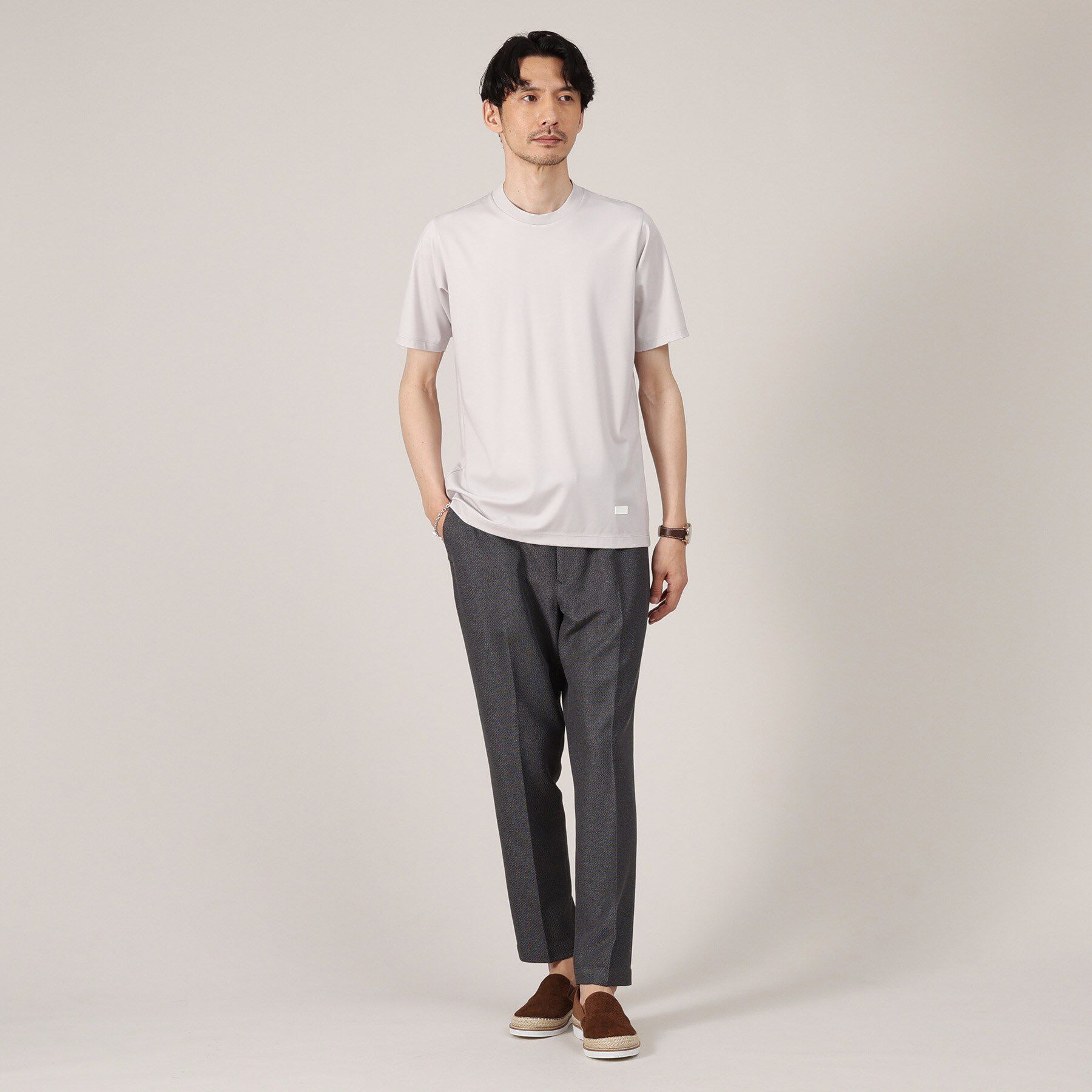 TAKEO KIKUCHI「【接触冷感】テーラード Tシャツ」|Tシャツ・カットソー|