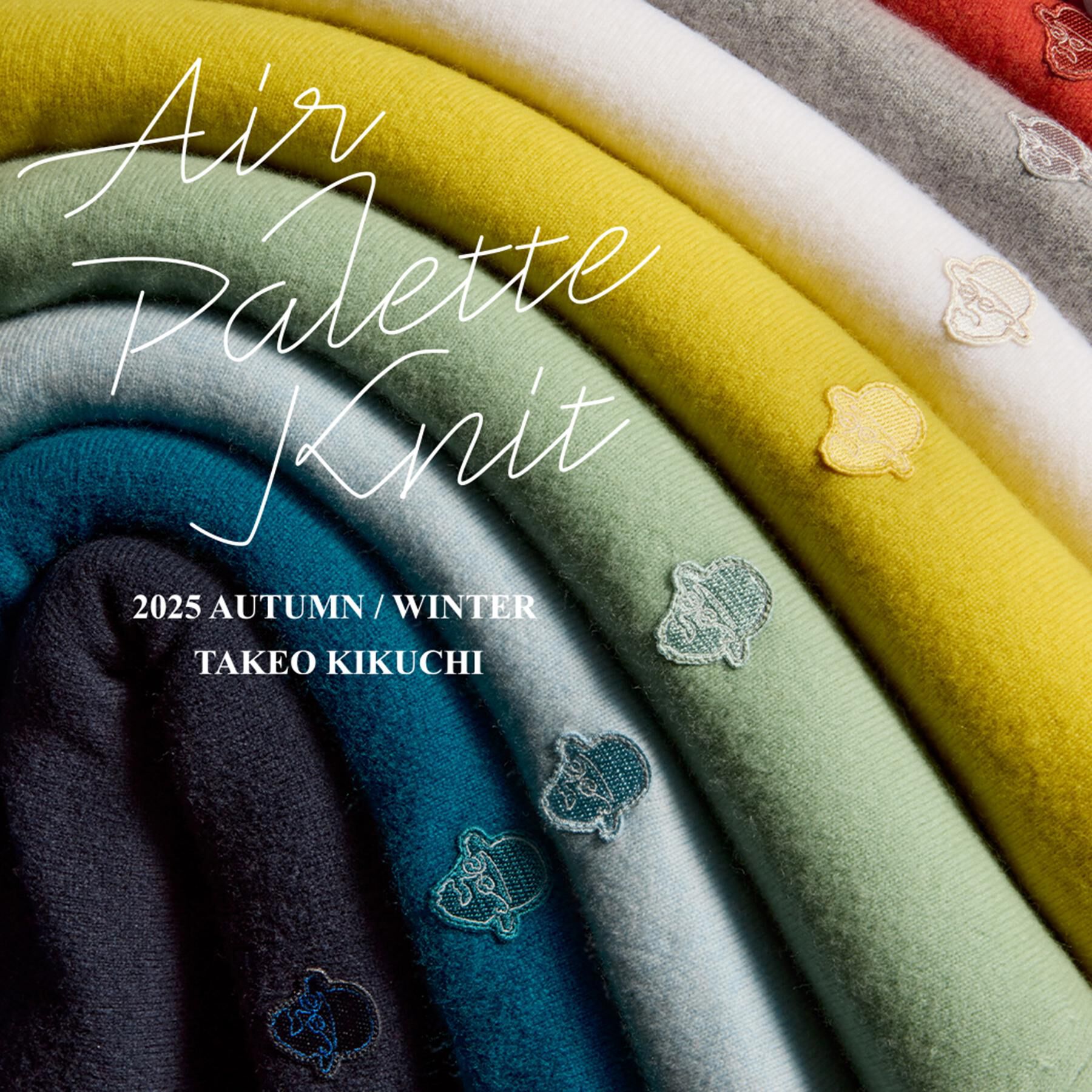 TAKEO KIKUCHI「【Air Palette Knit】ワンポイント カラーニット プルオーバー」|ニット・セーター|