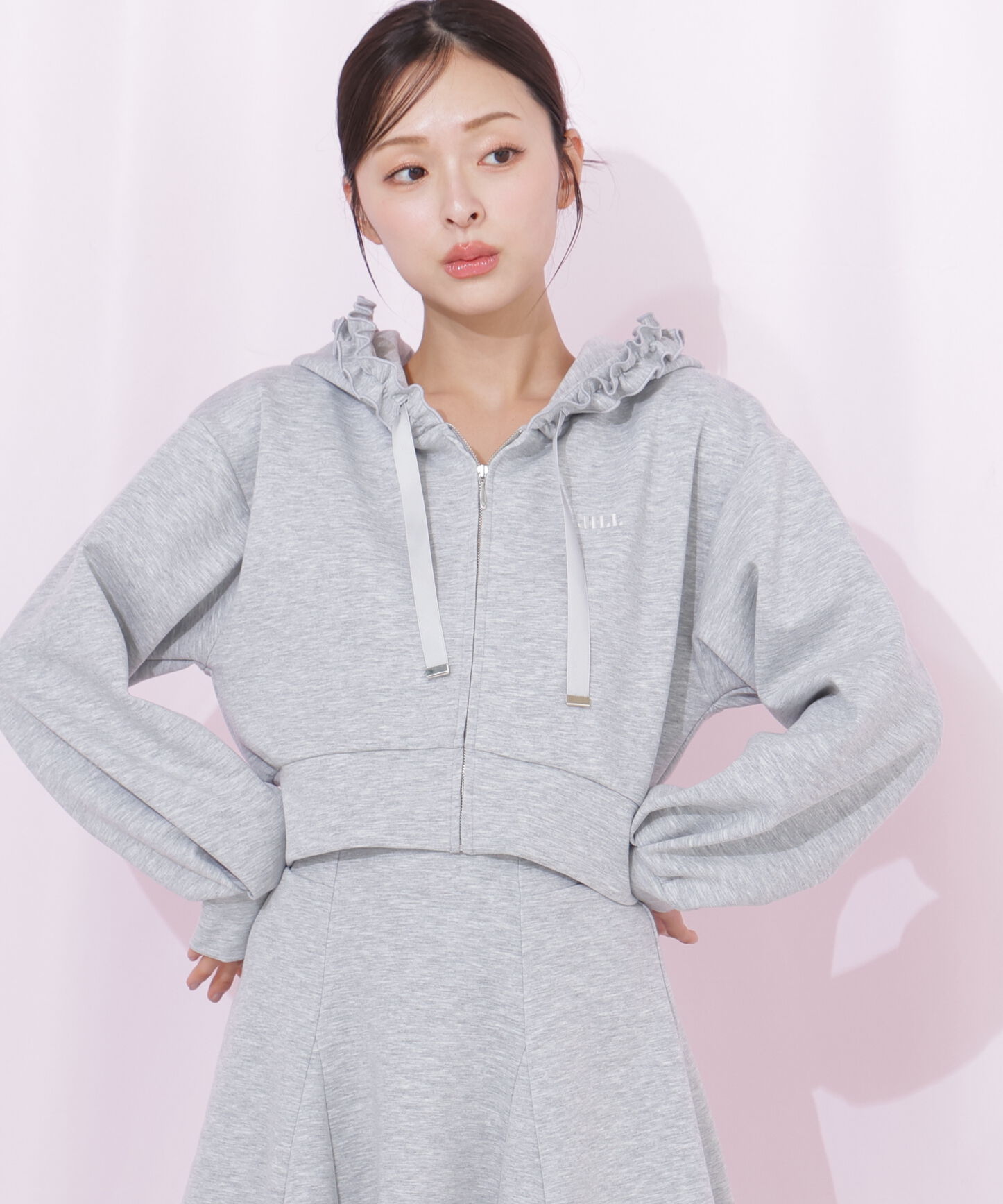  「ダイバーセットアップ　フリルパーカー」|Tシャツ・カットソー|