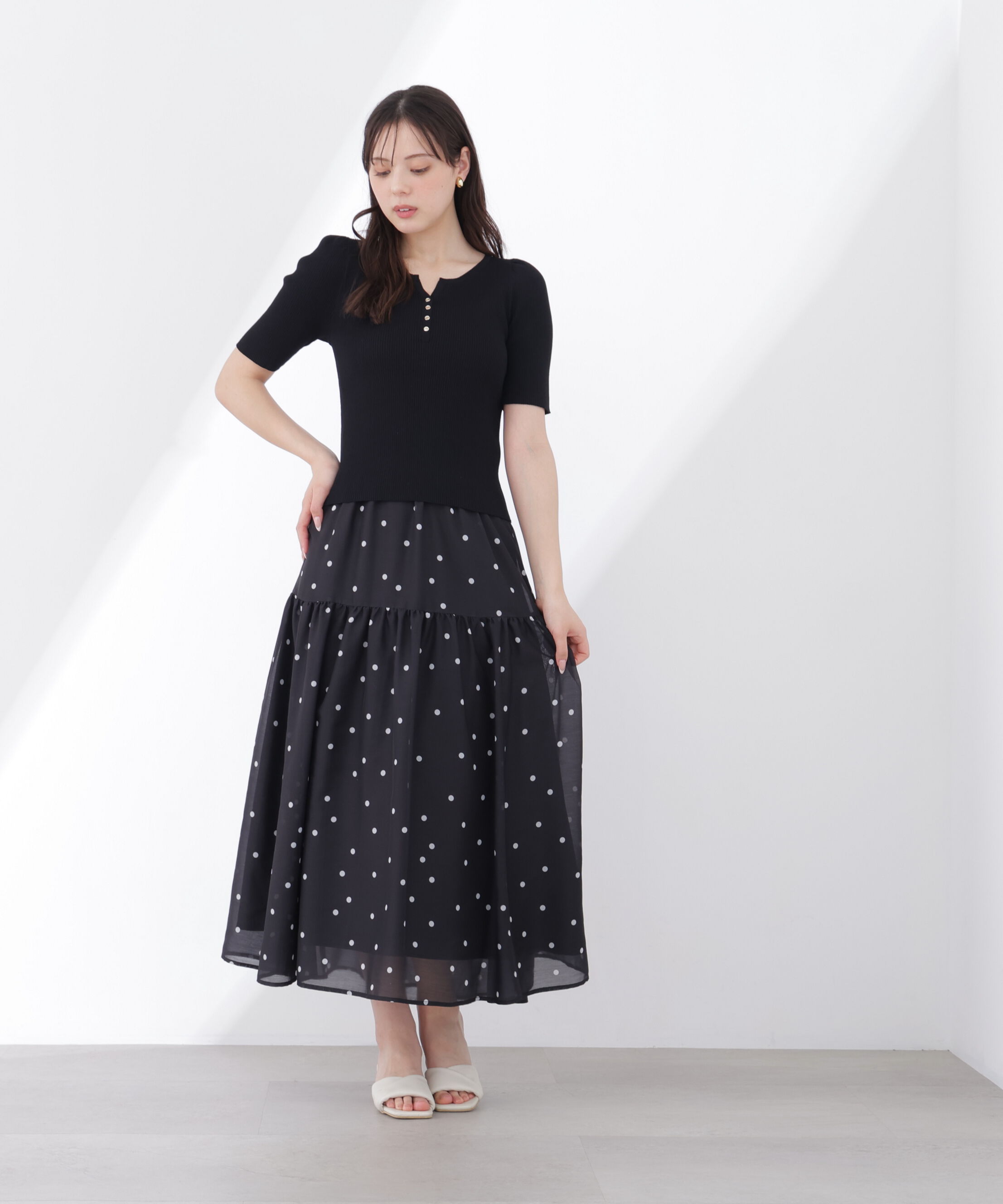 PROPORTION BODY DRESSING「ヘンリーネックニット 26SS」|ニット・セーター|