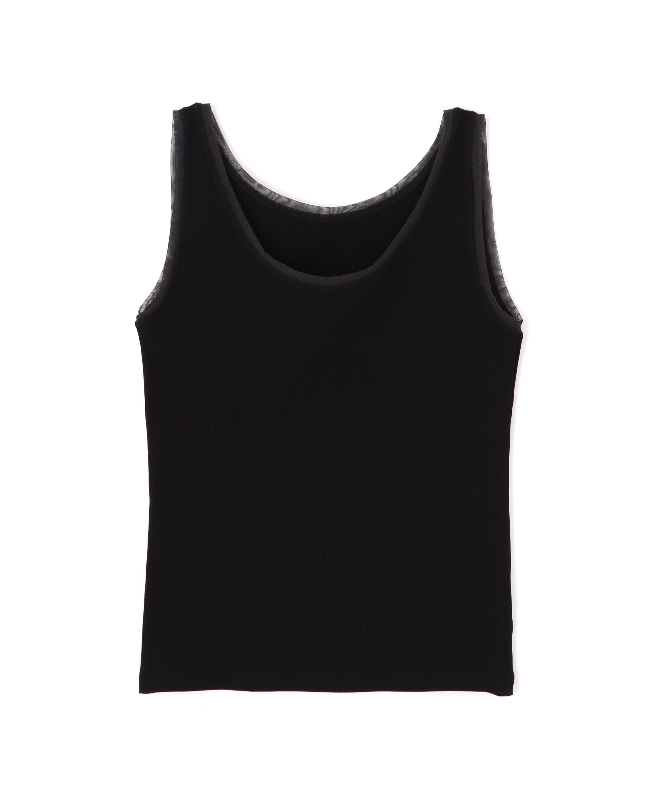 PROPORTION BODY DRESSING「チュールトリムタンクトップ 26SS」|Tシャツ・カットソー|