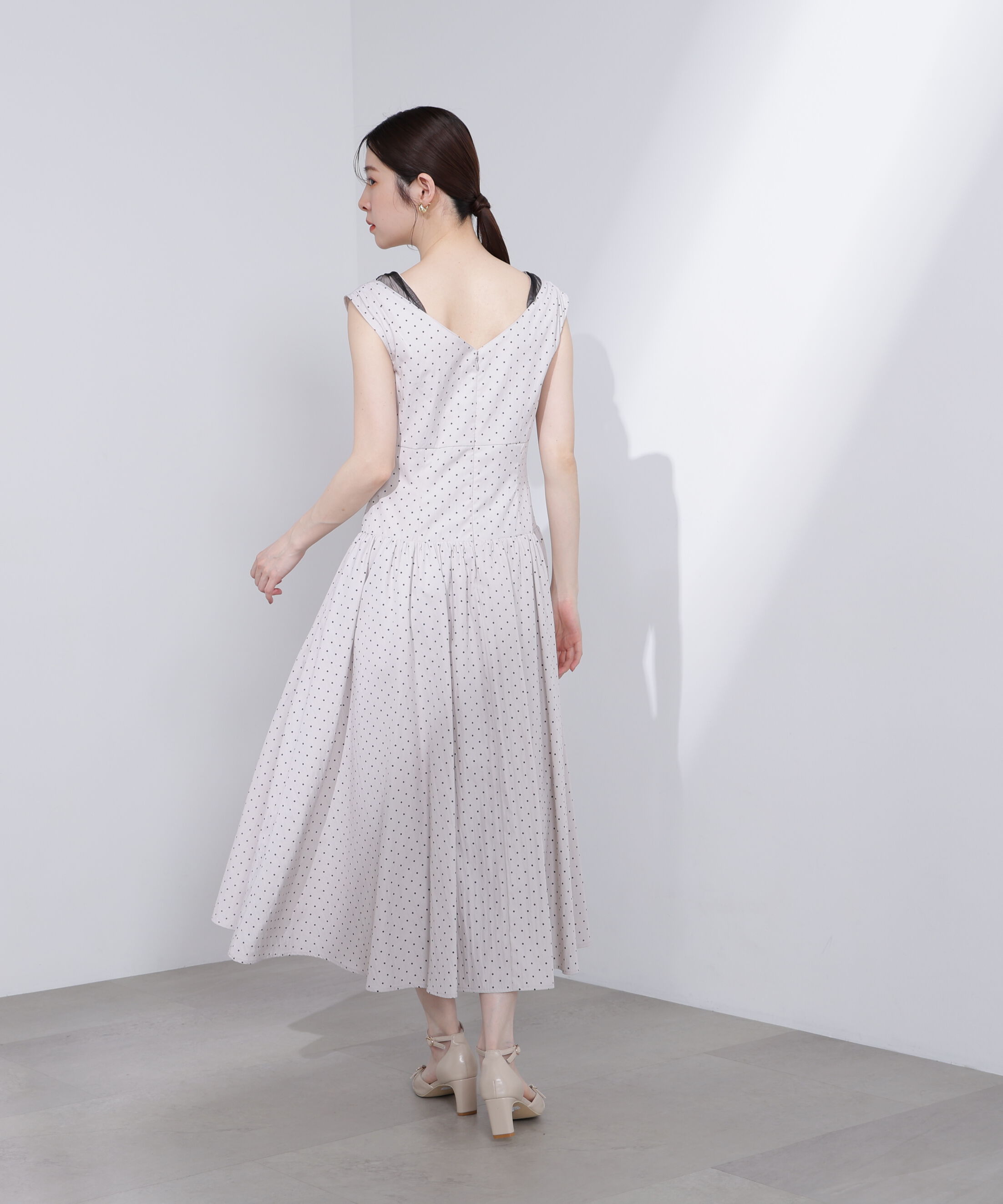 PROPORTION BODY DRESSING「〈Lou Lou fee（ルルーフェ）〉チュールレイヤードレディーワンピース」|ワンピース|