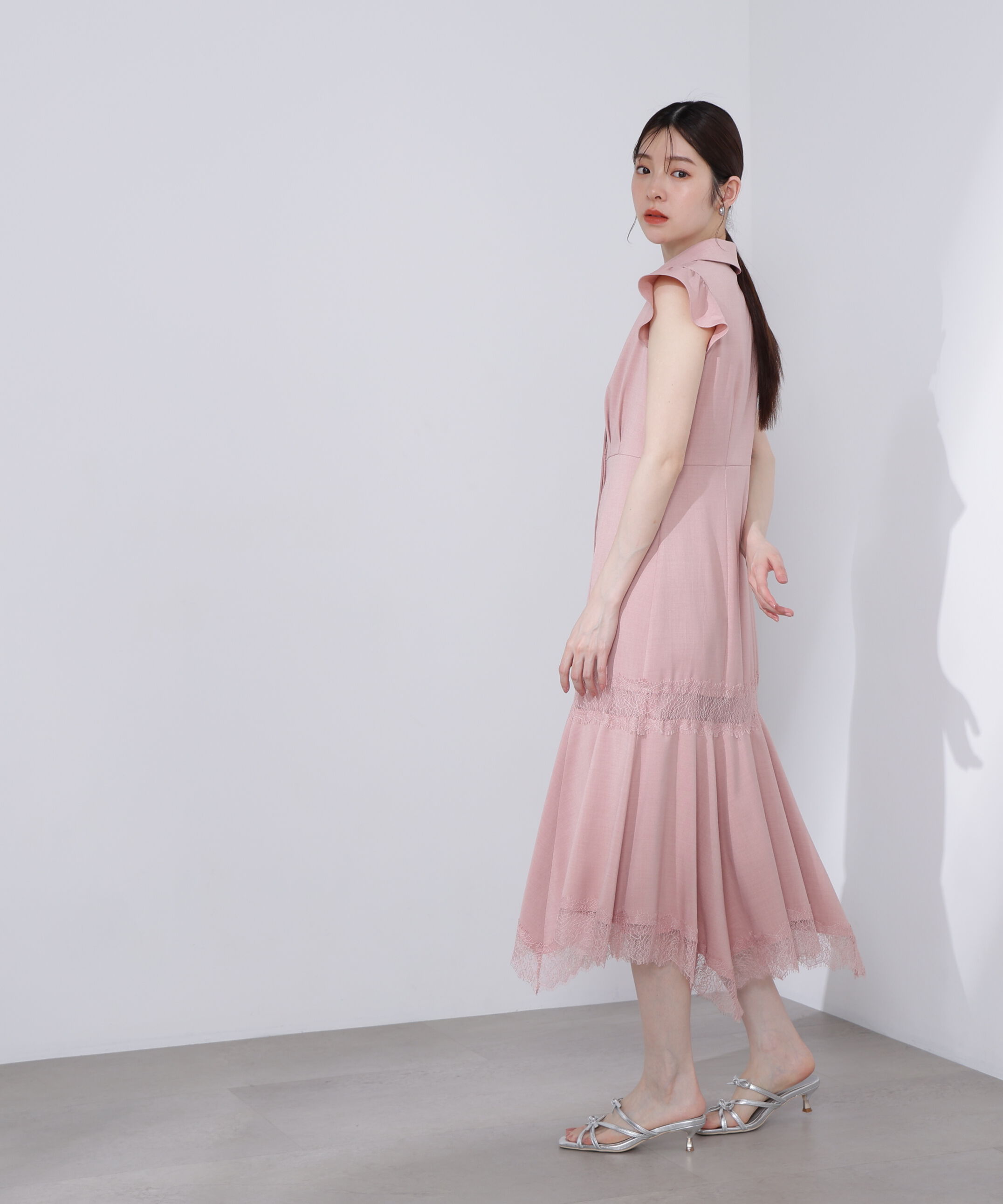 PROPORTION BODY DRESSING「〈Lou Lou fee（ルルーフェ）〉レーストリムシャツワンピース」|ワンピース|