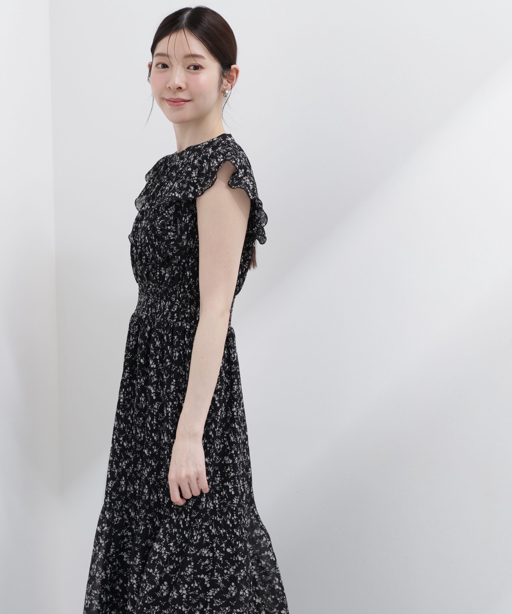 PROPORTION BODY DRESSING「小花楊柳ロングワンピース 26AW」|ワンピース|