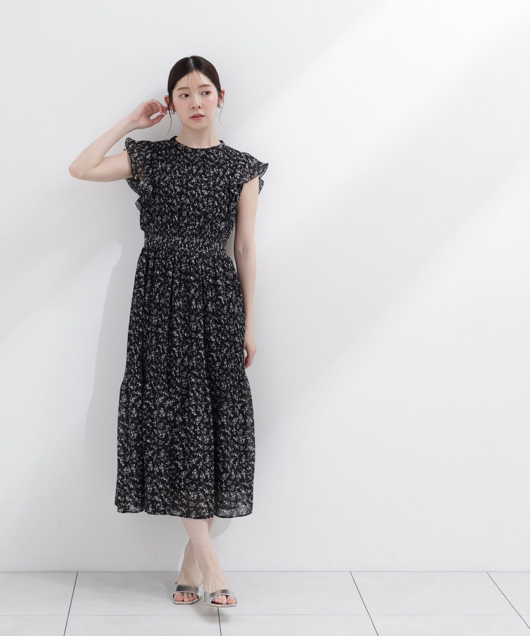 PROPORTION BODY DRESSING「小花楊柳ロングワンピース 26AW」|ワンピース|