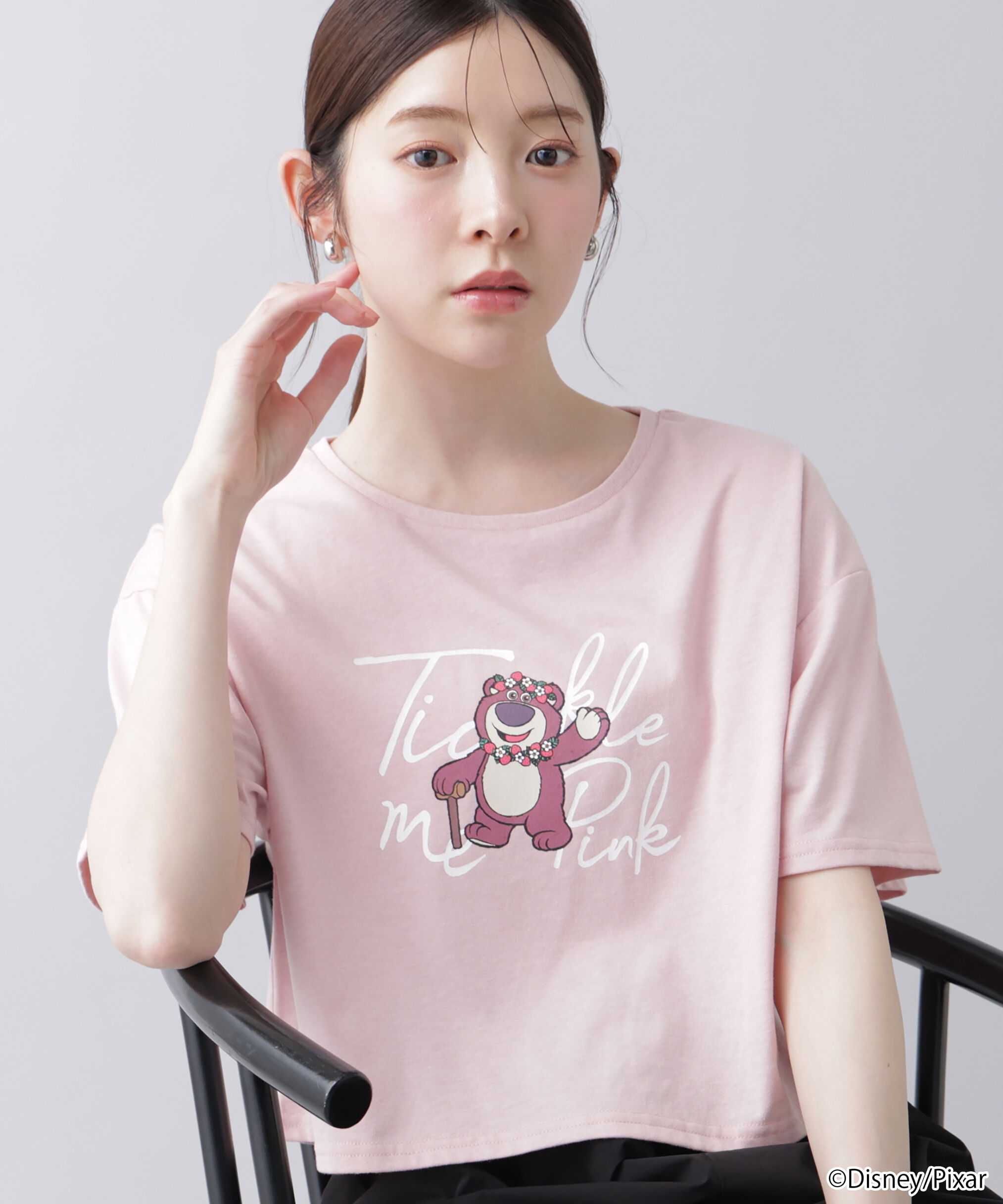 PROPORTION BODY DRESSING「ロッツォ／コンパクトＴシャツ」|Tシャツ・カットソー|ピンク