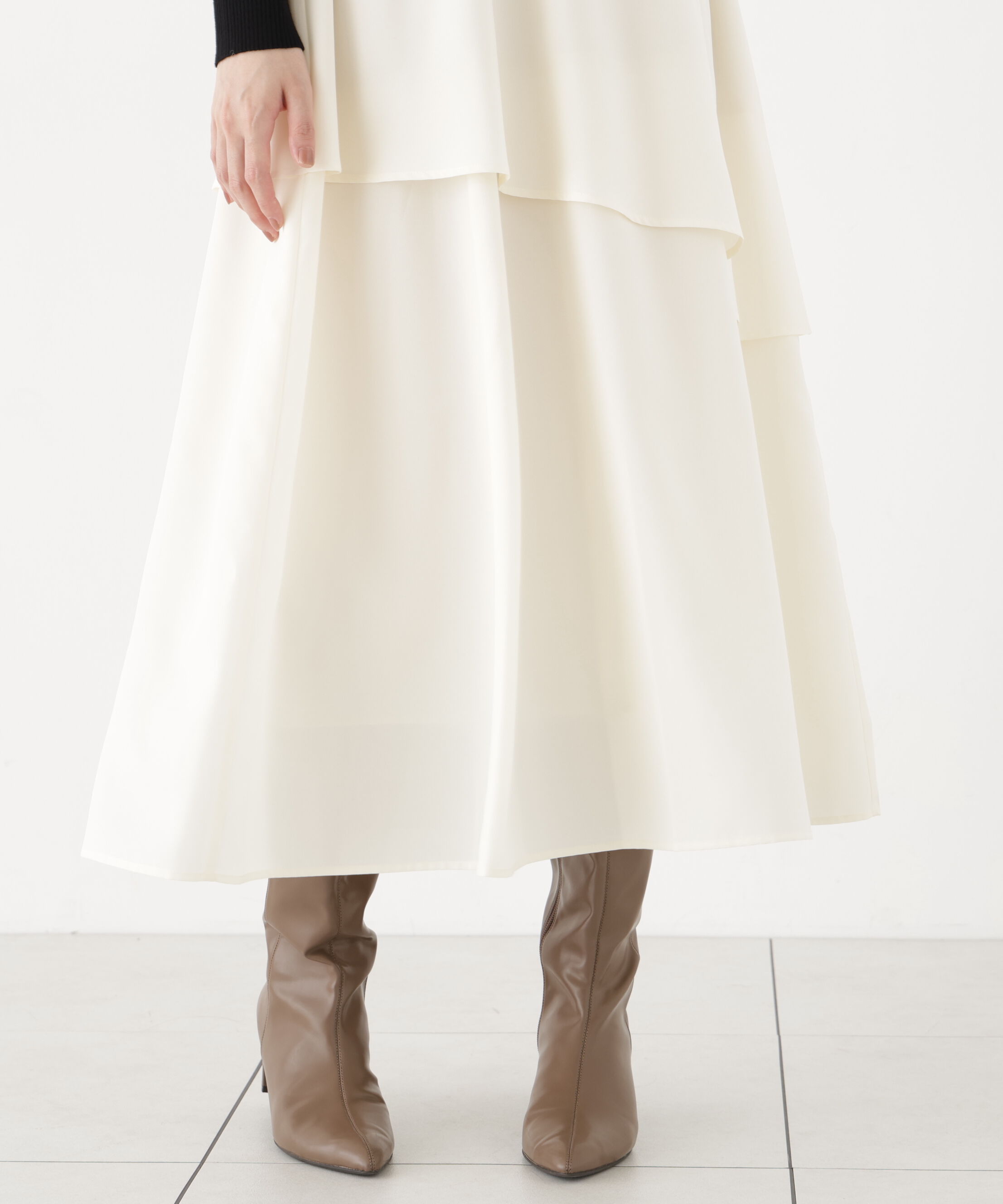 PROPORTION BODY DRESSING「ティアードスカートドッキングワンピース」|ワンピース|