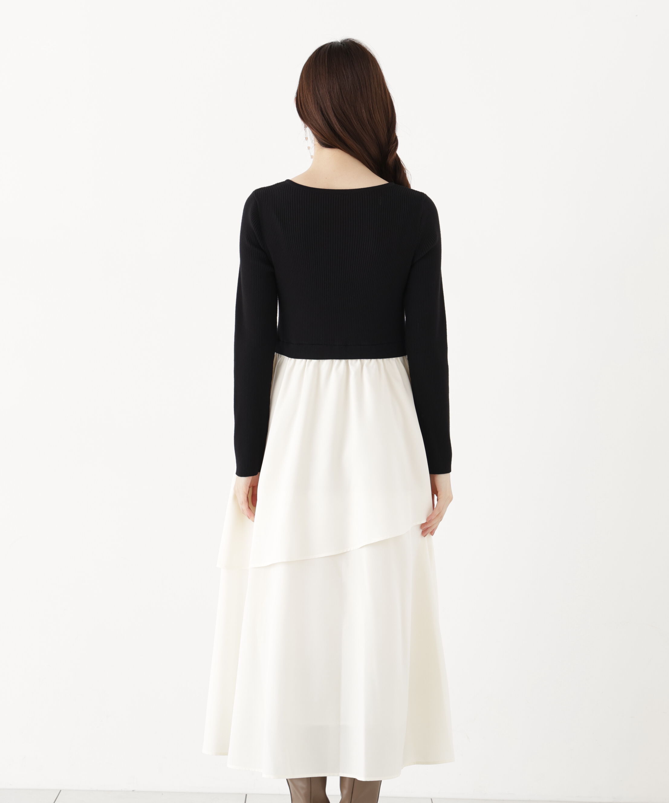PROPORTION BODY DRESSING「ティアードスカートドッキングワンピース」|ワンピース|