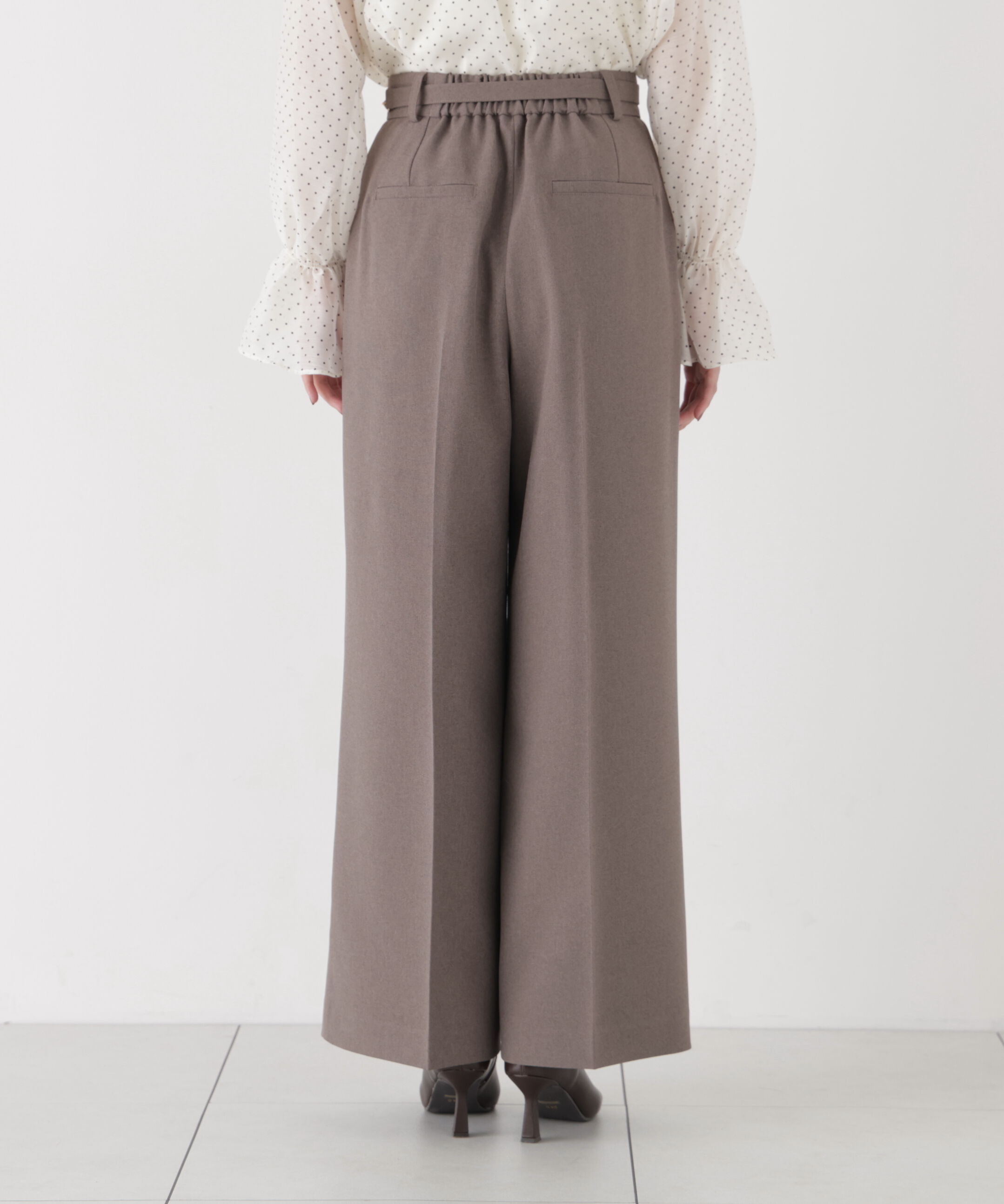 PROPORTION BODY DRESSING「＜加藤栞さん着用＞チェーンベルト付きワイドパンツ」|その他|
