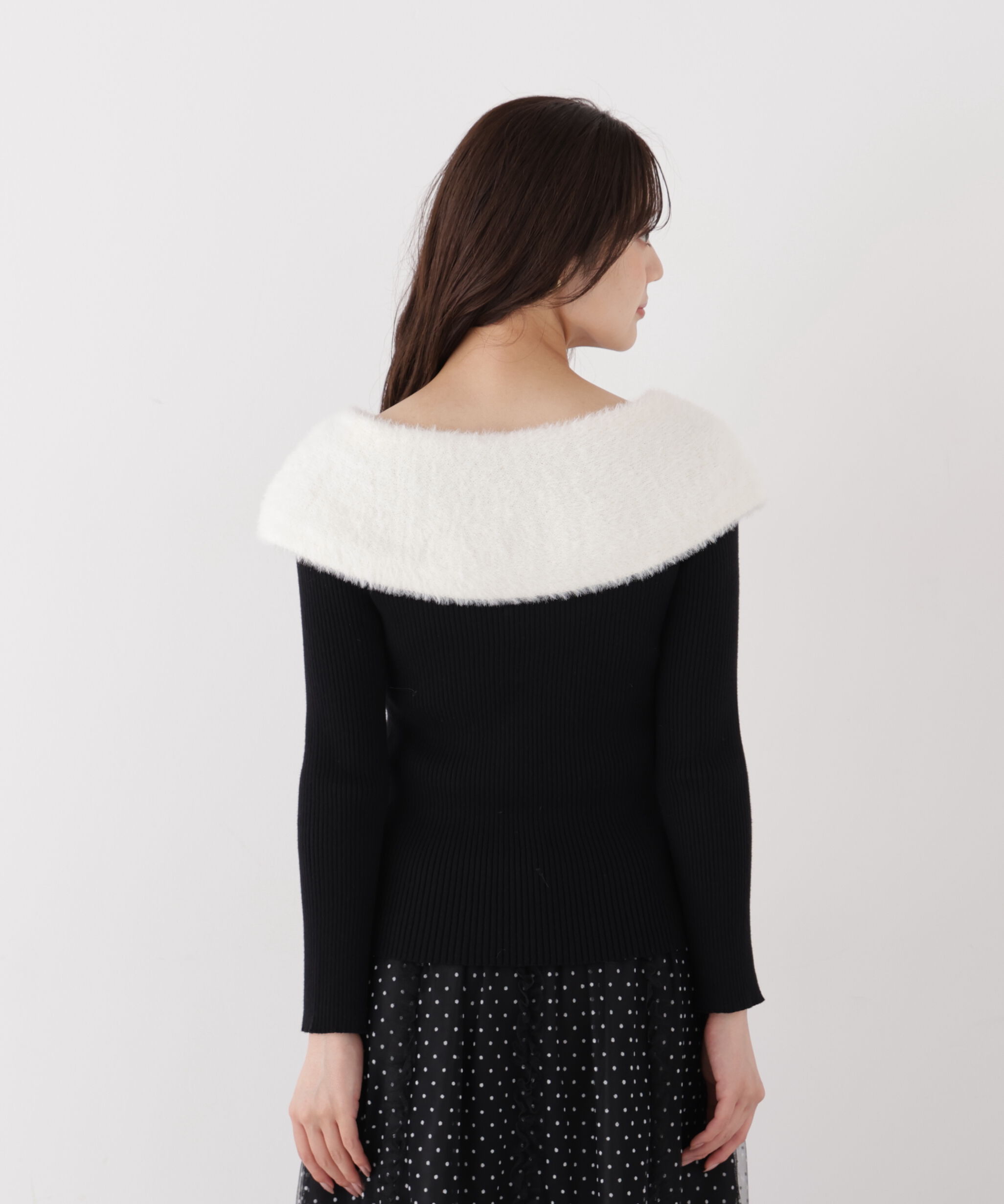 PROPORTION BODY DRESSING「＜加藤栞さん着用＞ミニシャギーケープニットトップス」|ニット・セーター|
